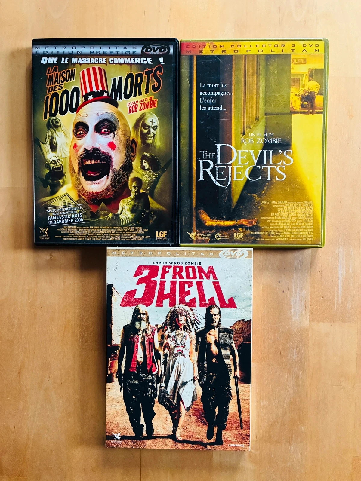 Trilogie culte DVD Rob Zombie.